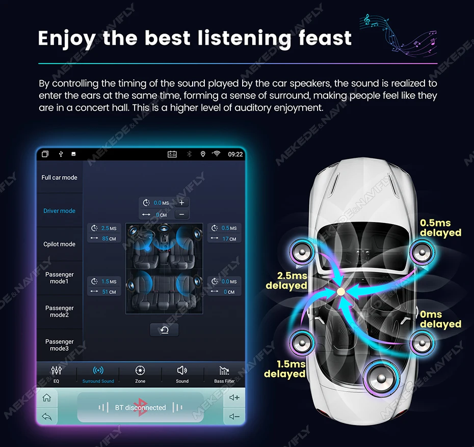 MEKEDE 9,7 Zoll Android 14 Autoradio für Volkswagen Tiguan 1 Nf 2007-2016 Carplay Auto Radio Navigation GPS BT Multimedia Stereo