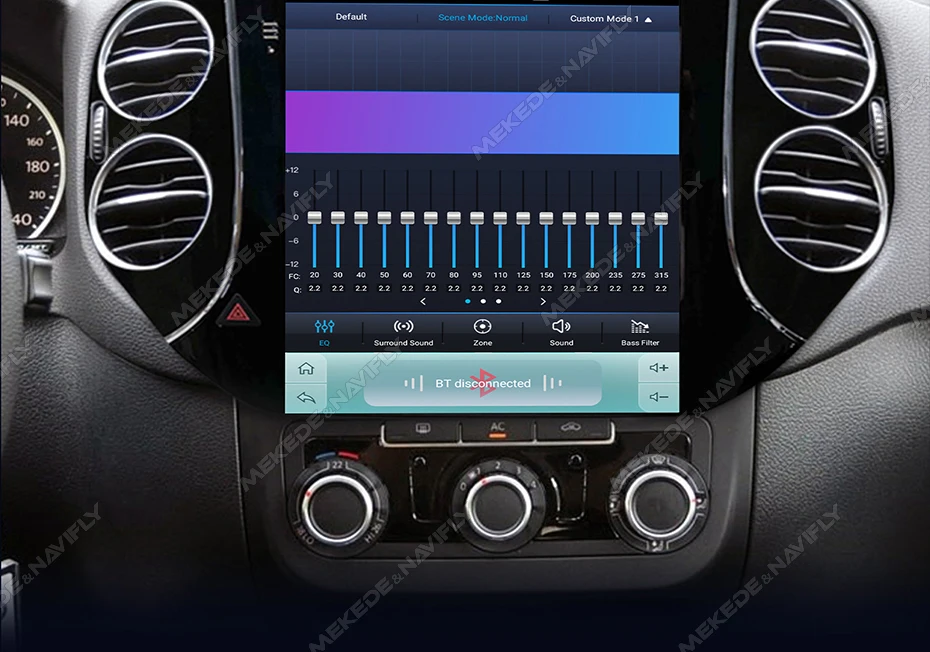 MEKEDE 9,7 Zoll Android 14 Autoradio für Volkswagen Tiguan 1 Nf 2007-2016 Carplay Auto Radio Navigation GPS BT Multimedia Stereo
