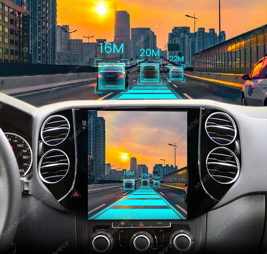 MEKEDE 9,7 Zoll Android 14 Autoradio für Volkswagen Tiguan 1 Nf 2007-2016 Carplay Auto Radio Navigation GPS BT Multimedia Stereo