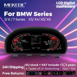LCD Digital Dashboard Für BMW F10 F11 F18 F01 F02 F03 F06 F07 F12 F13 F15 F16 F25 F26 Unterstützung Fahrzeug Informationen Display