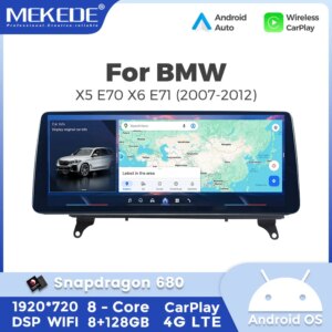 Android Autoradio für BMW X5 E70 X6 E71 2007-2013 CCC CIC Carplay Android Auto Qualcomm 680 Multimedia Player GPS Stereo