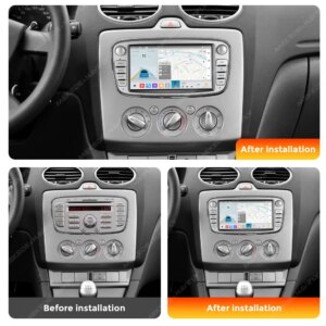 Alternative view of Android14 Autoradio Für Ford Focus 2 S-Max Mondeo 9 Galaxy C-Max Mk2 Mk3 Carplay BT RDS GPS 2DIN Multimedia Player