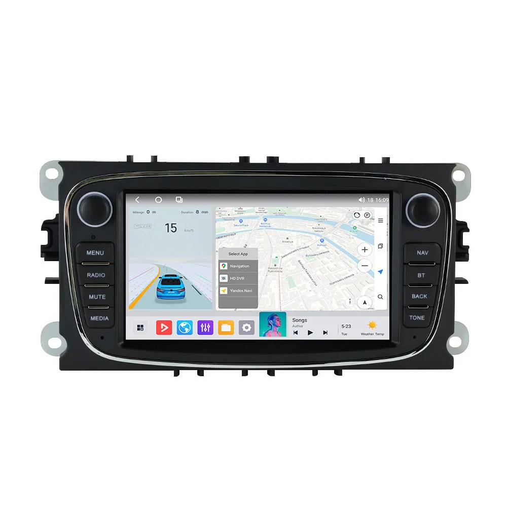 MEKEDE 2Din Auto Radio Android 14 Für Ford Focus 2 S-Max Mondeo 9 Galaxy C-Max Mk2 Mk3 Carplay BT RDS GPS 2DIN Multimedia Player