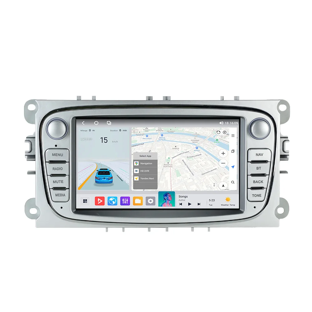 MEKEDE 2Din Auto Radio Android 14 Für Ford Focus 2 S-Max Mondeo 9 Galaxy C-Max Mk2 Mk3 Carplay BT RDS GPS 2DIN Multimedia Player