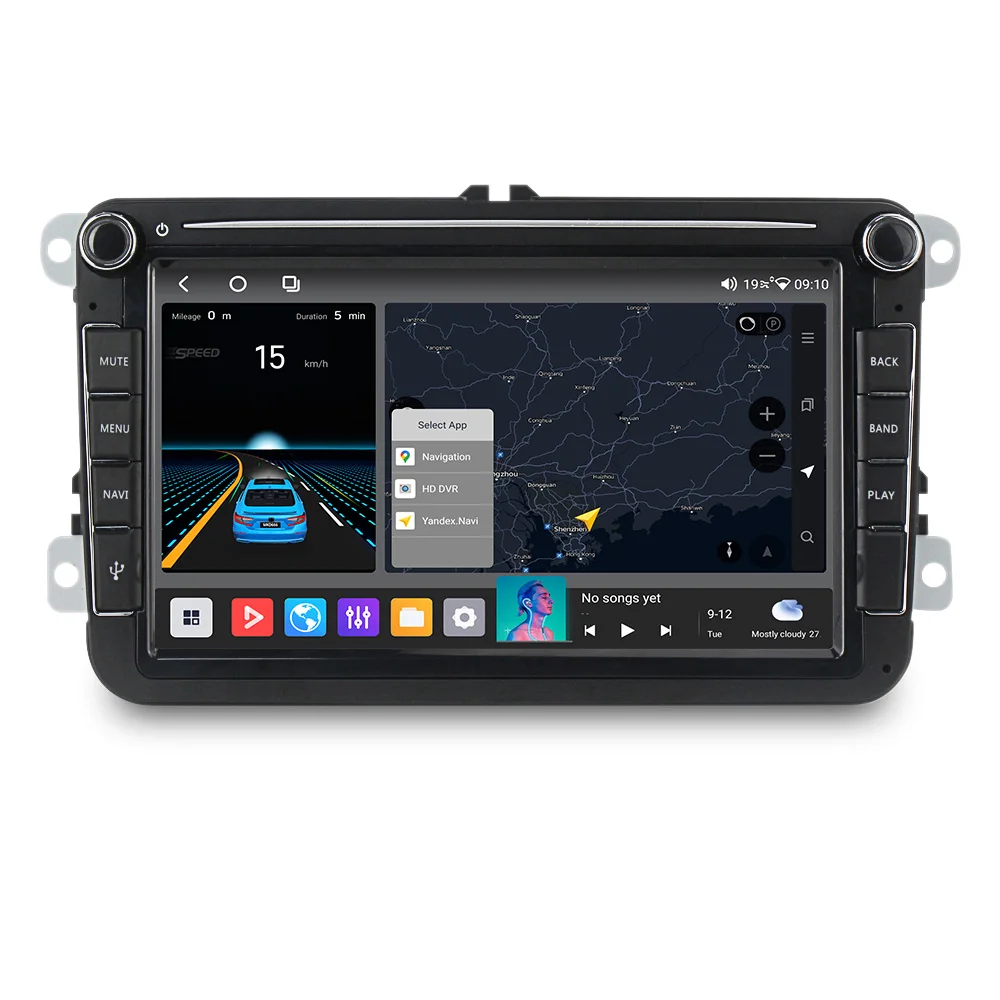 MEKEDE 8 Zoll 8 + 256 GB QLED Android 14 Autoradio für Volkswagen Passat B6 T5 B7 B5 Golf 5 6 Caddy Polo Jetta Skoda CarPlay DSP 4G
