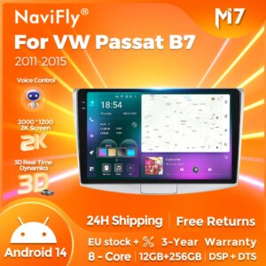 Android Autoradio für VW Passat B6 B7 CC 2010-2015 Auto Multimedia Player GPS SWC BT