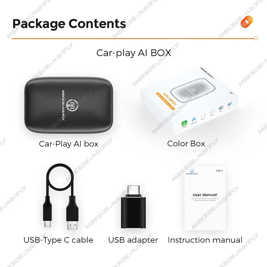 (Eu stock) navifly neue drahtlose Carplay Android Auto Adapter intelligente Mini-Box Plug-and-Play-WLAN schnell verbinden tf universal