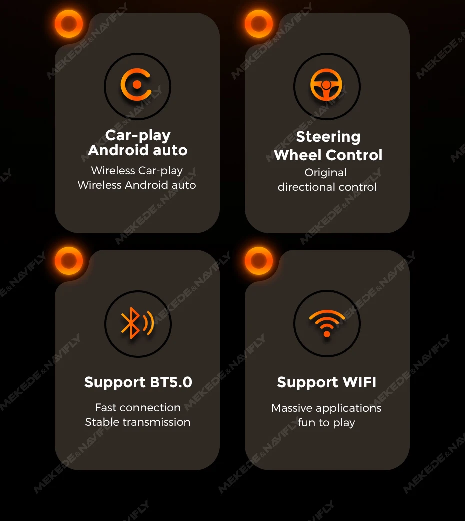 (Eu stock) navifly neue drahtlose Carplay Android Auto Adapter intelligente Mini-Box Plug-and-Play-WLAN schnell verbinden tf universal