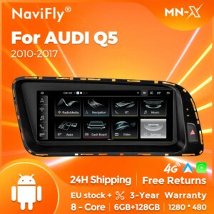 Android14 Autoradio 8,8 Zoll für Audi Q5 5,0-8 Core BT GPS DSP Multimedia Wireless Carplay Auto