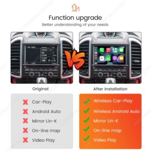 Alternative view of Kabelloses Carplay Android Auto für Porsche Cayenne Cayman Macan Boxster Panamera 911 997 978 PCM3.0 PCM3.1 PCM4.0 GPS Navigationssystem