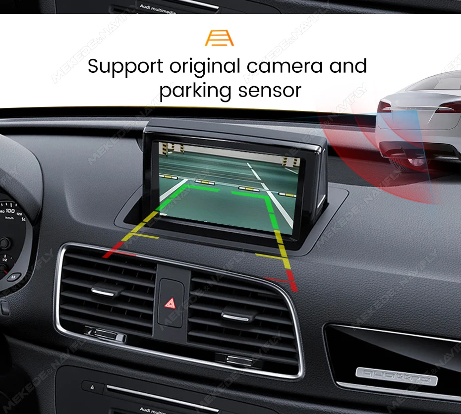 MEKEDE Drahtlose CarPlay Für Audi A1 Q3 A4 A5 Q5 MMI 2G Android Auto Spiegel Link Original Kamera GPS Navigation Video Spielen Idirve