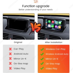 Alternative view of Drahtlose CarPlay Für Audi A1 Q3 A4 A5 Q5 MMI 2G Android Auto Spiegel GPS Navigation