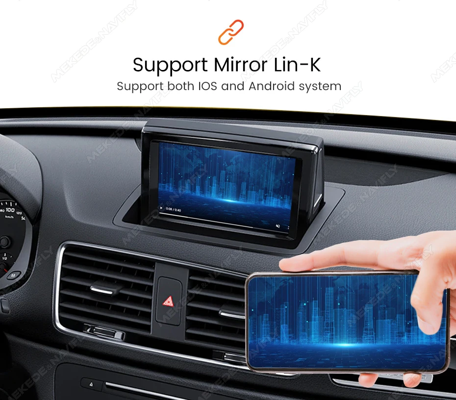MEKEDE Drahtlose CarPlay Für Audi A1 Q3 A4 A5 Q5 MMI 2G Android Auto Spiegel Link Original Kamera GPS Navigation Video Spielen Idirve