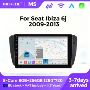 Android Autoradio für Seat Ibiza 6j 2009 - 2013 Wireless Carplay Auto GPS Navigation RDS DSP