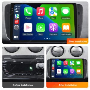 Alternative view of Android 14 CarPlay Auto-Navigationssystem GPS-Radio für Seat Ibiza 2009-2013