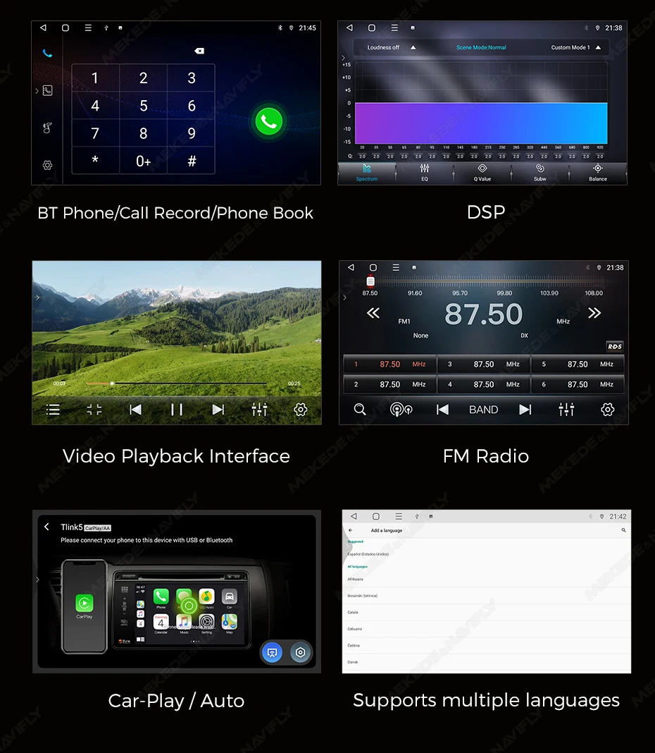 MEKEDE Android 14 CarPlay Auto-Navigationssystem GPS-Radio für Seat Ibiza 2009-2013 Video-Player Stereo Autoradio Intelligentes System 4G