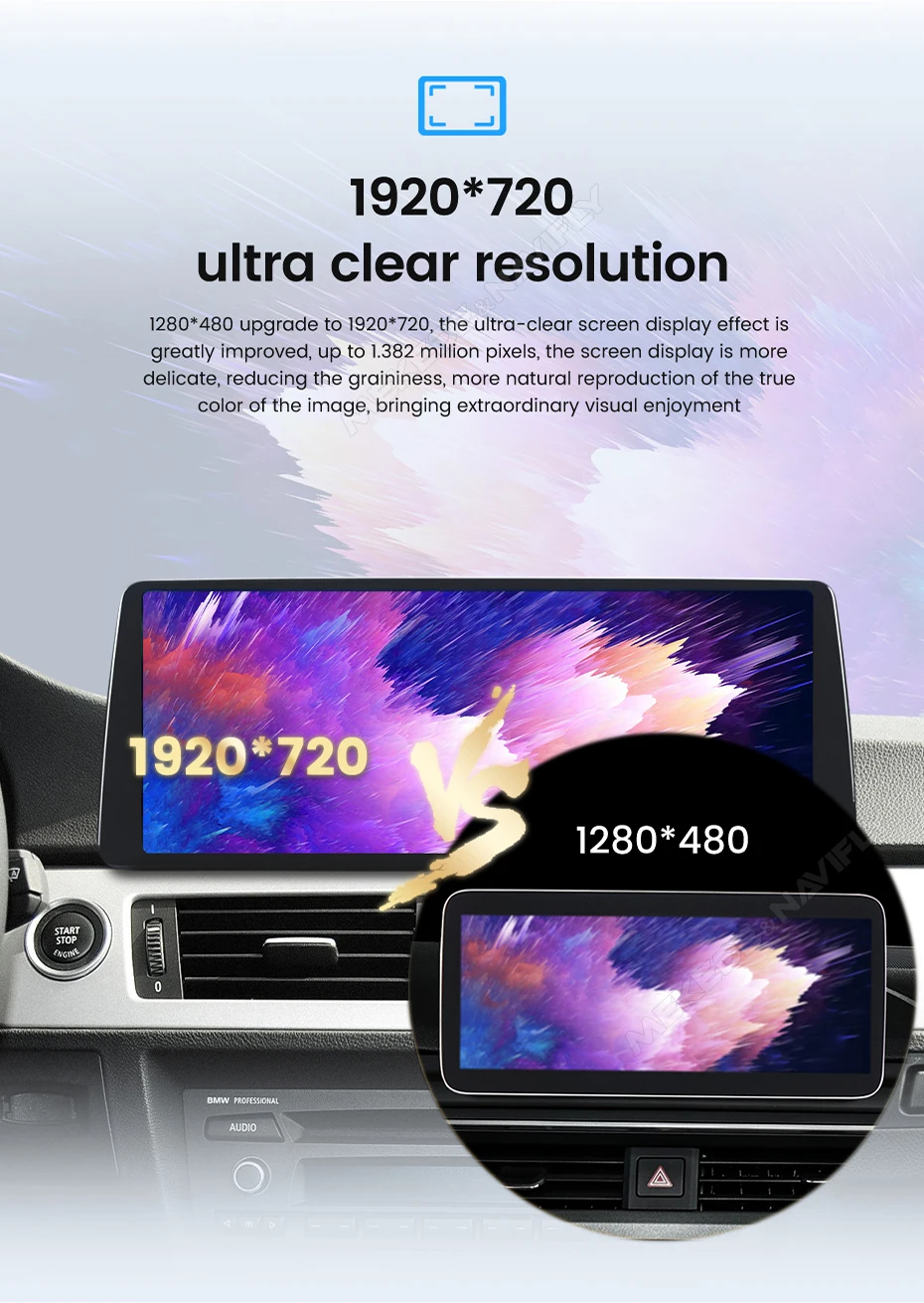 MEKEDE 128GB Snapdragon 680 Wireless Carplay Auto für BMW X1 F48 X2 F49 2016-2017 NBT/EVO Autoradio GPS-Navigation Dual BT DSP