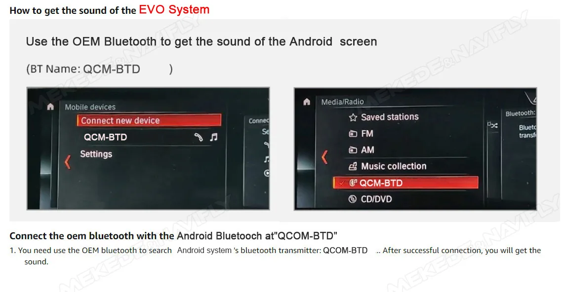 MEKEDE 128GB Snapdragon 680 Wireless Carplay Auto für BMW X1 F48 X2 F49 2016-2017 NBT/EVO Autoradio GPS-Navigation Dual BT DSP