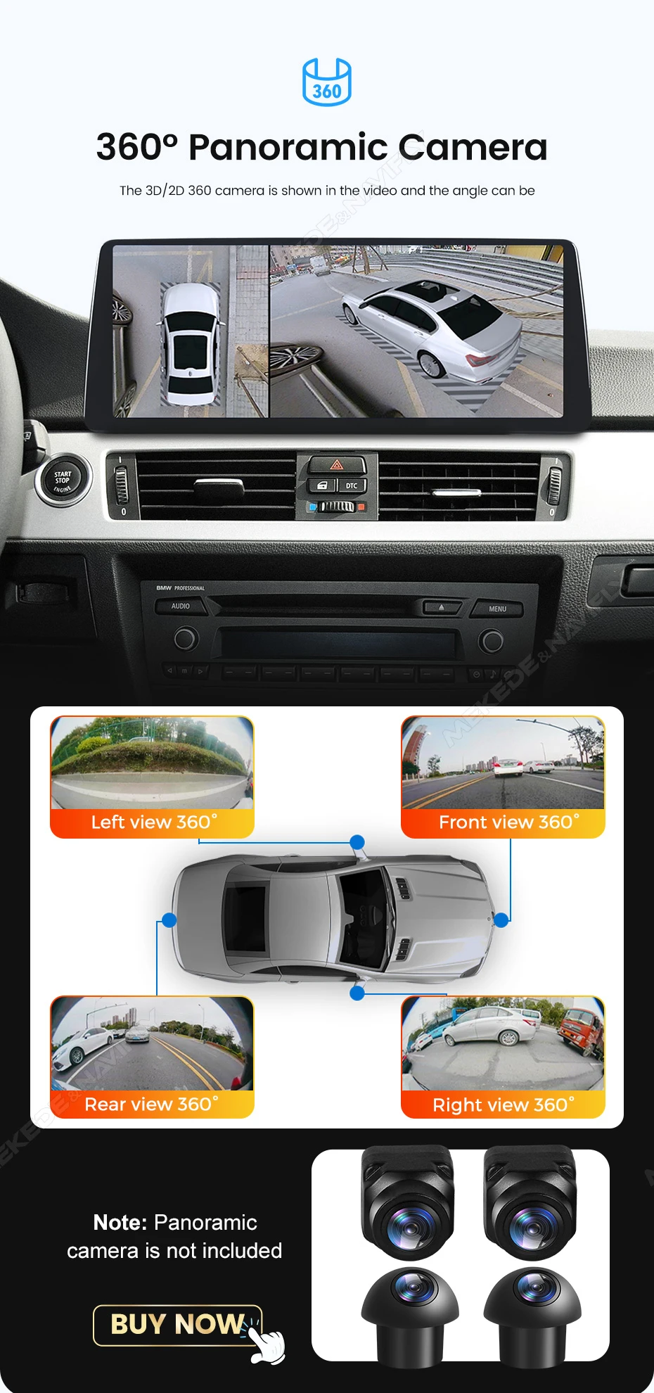 MEKEDE 128GB Snapdragon 680 Wireless Carplay Auto für BMW X1 F48 X2 F49 2016-2017 NBT/EVO Autoradio GPS-Navigation Dual BT DSP