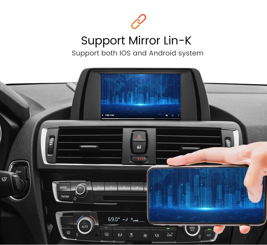 MEKEDE Drahtlose CarPlay Android Auto GPS Für BMW 1 2 3 4 5 6 7 Serie X1 X3 X4 X5 X6 F56 F15 F25 F26 F48 NBT EVO CIC CCC System