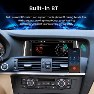 Alternative view of 8,8 Zoll Android 14 Wireless Carplay Autoradio für BMW X3 F25 X4 F26 CIC NBT Navigation GPS 4G DSP All-in-One
