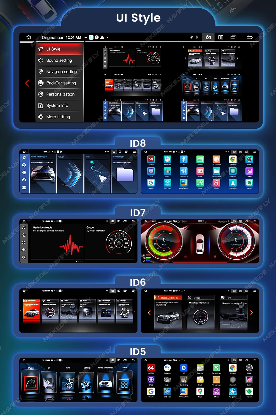 MEKEDE 8,8 Zoll Android 14 Wireless Carplay Autoradio für BMW X3 F25 X4 F26 CIC NBT Navigation GPS 4G DSP All-in-One