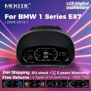 11-Zoll- 1920 * 720 LCD-Dashboard-Panel für BMW 1er E81 E82 E87 E88 2006 -2015 Digital