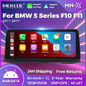Android 14 Autoradio Für BMW 5 Serie F10 F11 2011-2017 GPS Drahtlose Carplay Android Auto DSP 4G BT All-in