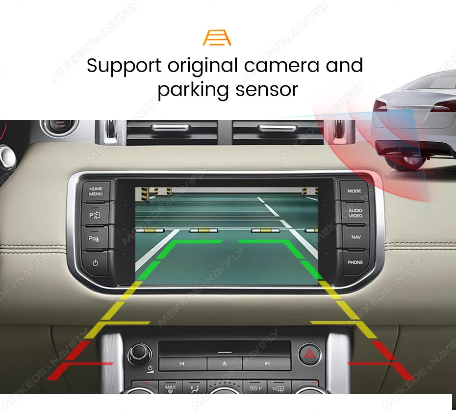 MEKEDE Drahtlose Carplay BOX Für Land Rover Jaguar Range Rover Evoque Discovery GPS Spiegel Link Sir Sprachsteuerung Android Auto