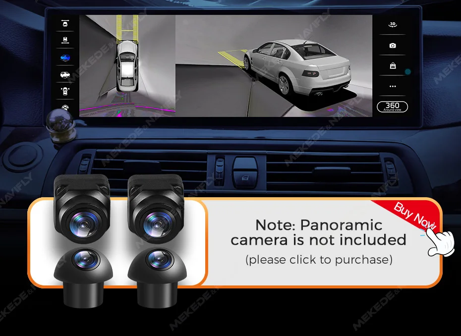 MEKEDE Drahtlose CarPlay Android 14 3K Touchscreen Für BMW 1 Serie F20 F21 F22 F23 2016-2023 NBT EVO System WiFi GPS 4G BT Navi