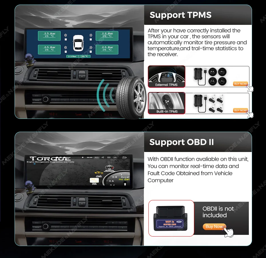 MEKEDE Drahtlose CarPlay Android 14 3K Touchscreen Für BMW 1 Serie F20 F21 F22 F23 2016-2023 NBT EVO System WiFi GPS 4G BT Navi