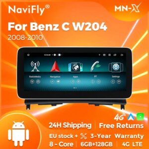 Android14 Autoradio für Mercedes Benz c klasse w204 s204 2008 - 2010 gps multimedia wireless carpaly auto wifi