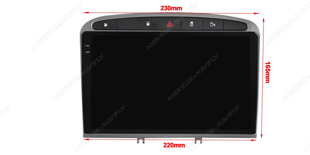 Navifly 8 core 9 zoll 2IDN Android 14 Auto Smart System Multimedia Player Für Peugeot 308 308SW 408 2012-2020 Carplay + AUTO WIFI 4G