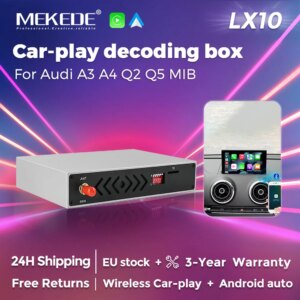 Upgrade Decoder Carplay Box  für Audi A3 A4 A5 Q2 Q5L Q7 MIB System Unterstützung Drahtlose Carplay Android Auto OEM Spiegel link