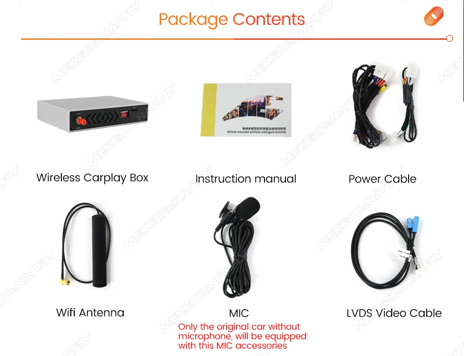 MEKEDE Für Audi A3 A4 A5 Q2 Q5L Q7 MIB System Unterstützung Drahtlose Carplay Android Auto OEM Upgrade Decoder Carplay Box Spiegel link