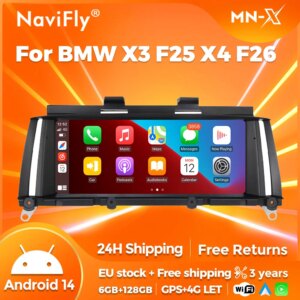 Android 14 Autoradio für bmw x3 f25 x4 f26 cic nbt navigation gps 4g dsp all-in-one