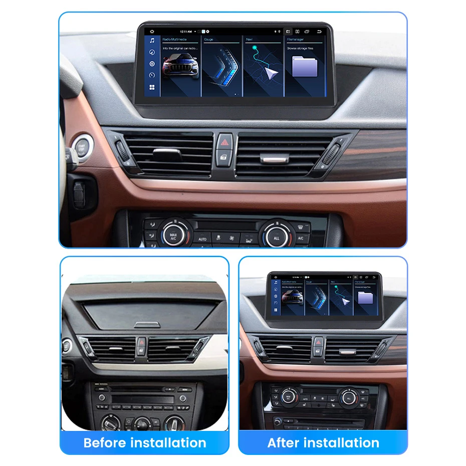 MEKEDE 10,25 Zoll Android Intelligent Systems Wireless Carplay Autoradio für BMW X1 E84 2009-2015 Auto Multimedia GPS DSP 4G BT