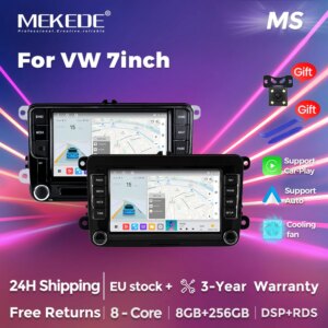 Android 14 Autoradio Für Volkswagen Seat Skoda Passat Golf Polo Multimedia Player GPS Carplay 4G RDS Stereo Player