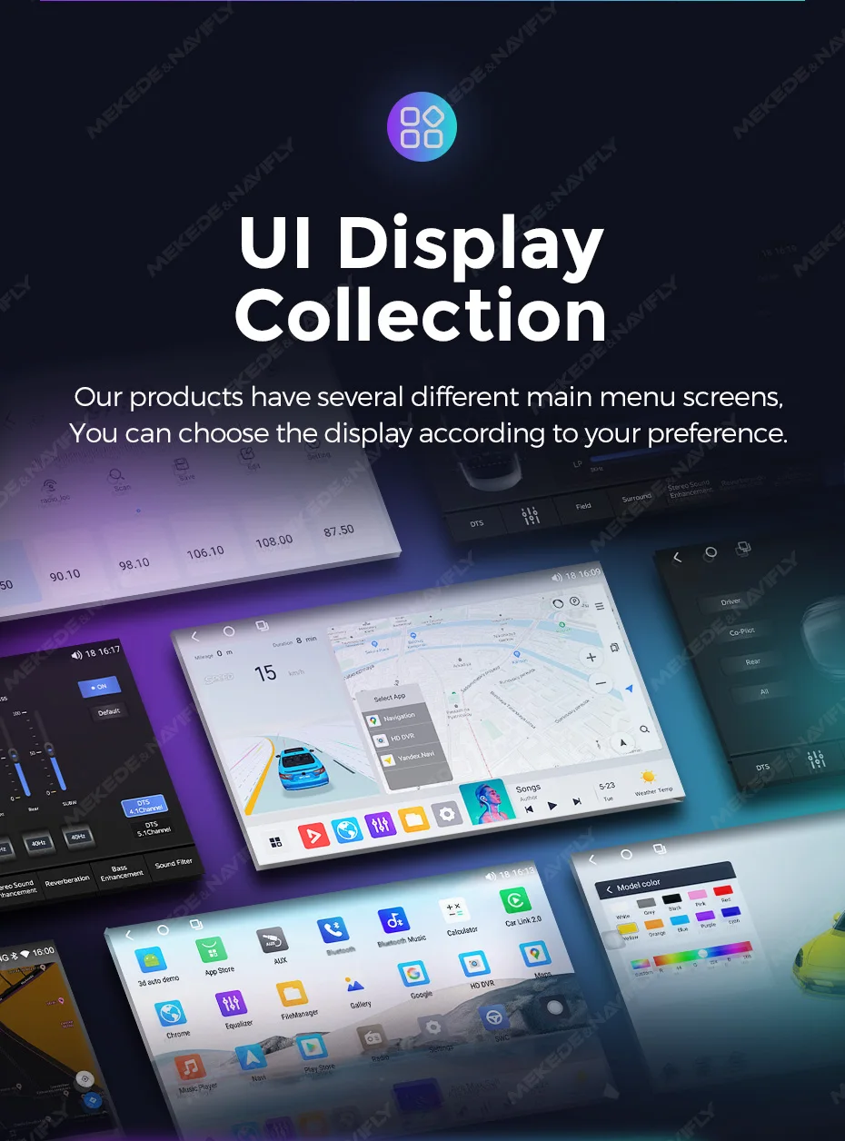 MEKEDE 7 Zoll Android 14 Autoradio Für Volkswagen Seat Skoda Passat Golf Polo Multimedia Player GPS Carplay 4G RDS Stereo Player