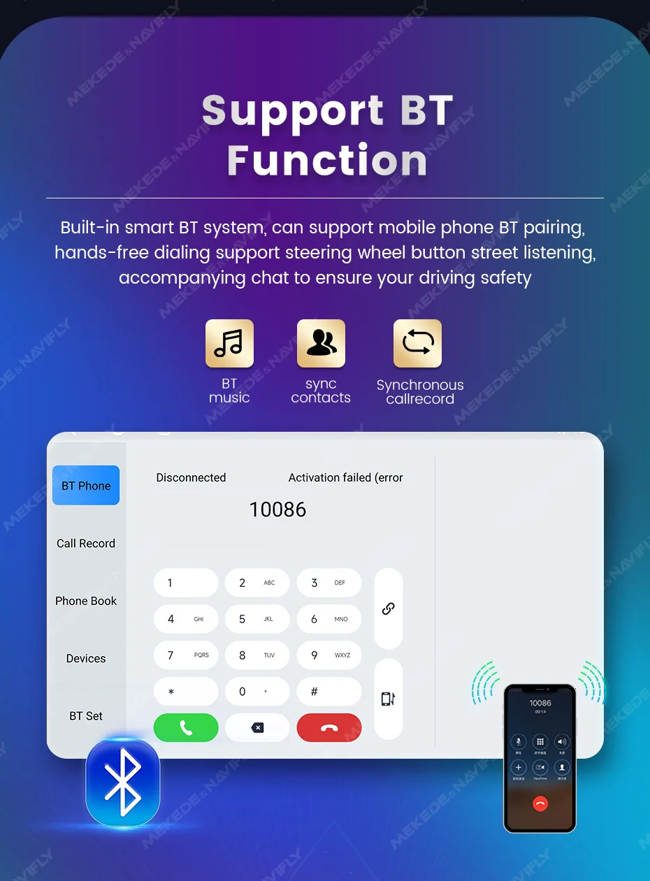 MEKEDE 7 Zoll Android 14 Autoradio Für Volkswagen Seat Skoda Passat Golf Polo Multimedia Player GPS Carplay 4G RDS Stereo Player