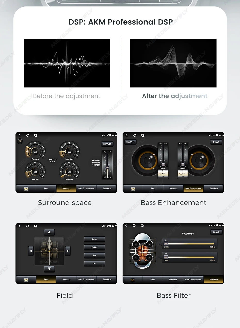 MEKEDE Android Intelligentes System Autoradio Wireless CarPlay Auto Für SEAT Leon 2 MK2 2005-2012 Multimedia Video Player DSP RDS