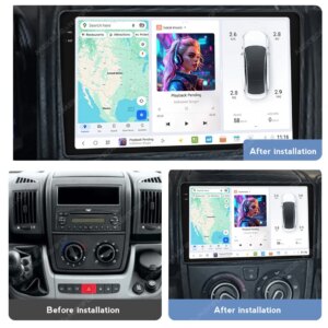 Alternative view of Android Autoradio Für Fiat Ducato 3 Citroen Jumper 2 Peugeot Boxer 2 2006-2015 2din Android 13 Auto Multimedia