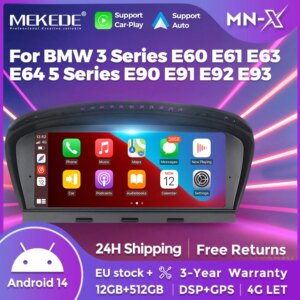 Android14 Autoradio für BMW 3er E60 E61 E63 5er E90 E91 E92 E93 4G DSP BT Carplay