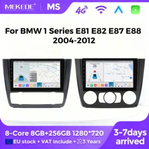 Android Autoradio für BMW 1er Serie E87 E81 E82 E88 2004-2011 Autoradio Multimedia RDS DSP