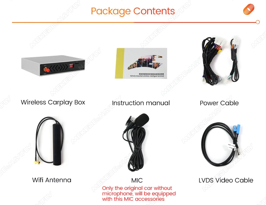 MEKEDE Drahtlose Carplay Android Auto Decoder Box Für Audi A6 A7 2012-2016 RMC System Unterstützung Spiegel Lin-k Navigation Video Spielen