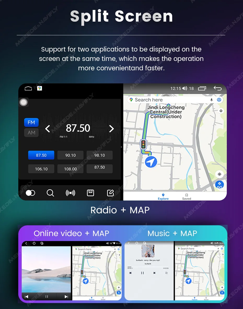 MEKEDE EU Store Android 14 Autoradio Für Seat Leon MK2 2005-2012 Drahtlose Carplay Auto Multimedia Video Player GPS 4G DSP WIF BT