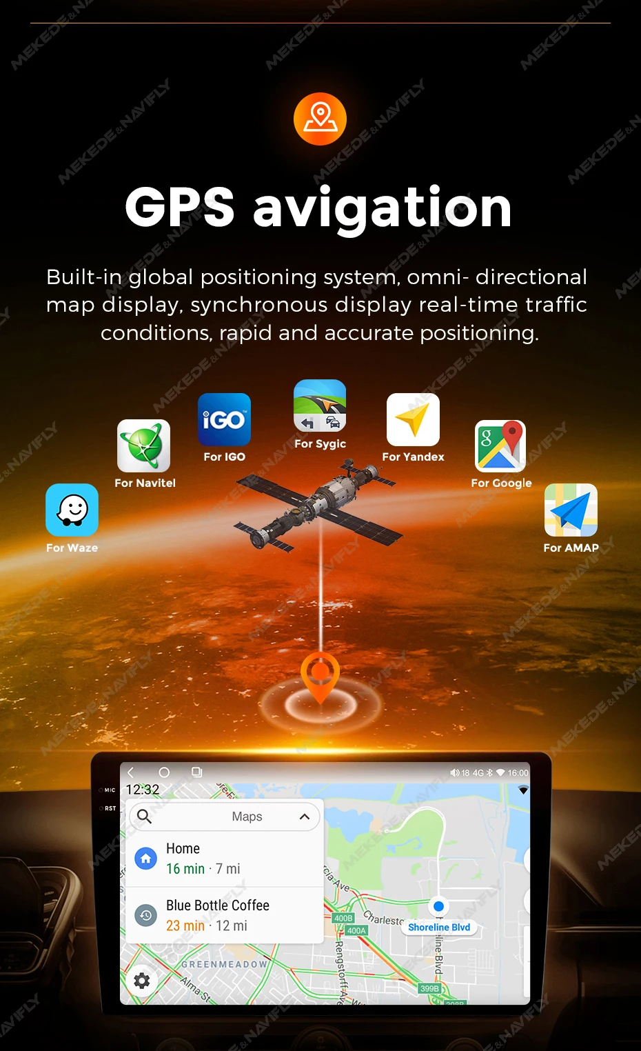 NaviFly 9-Zoll 8-Kern UIS7870 Autoradio-Navigationsbildschirm für BMW 3er E90 E91 E92 E93 2005-2013 DSP 2 DIN Multimedia Player