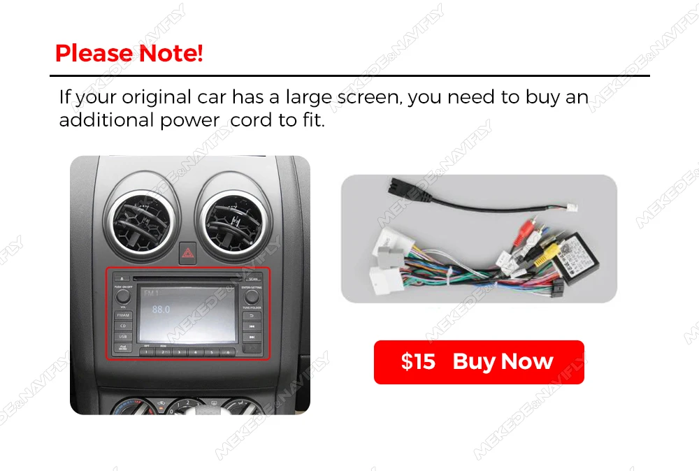 MEKEDE 8 Core 256GB Wireless CarPlay Auto Für Nissan Qashqai 2006-2013 Autoradio Multimedia Player GPS Navigation RDS DSP 4G BT