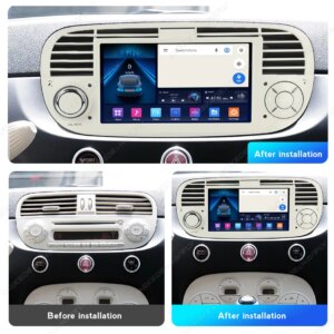 Alternative view of Android Autoradio für Fiat 500 2007-2015 Drahtlose Carplay Android AUTO Auto GPS BT