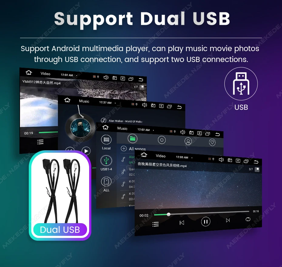 Navifly 2DIN Android 14 Auto Smart System Multimedia Player 7 zoll Für Fiat 500 2007-2015 Drahtlose Carplay Android AUTO Auto GPS BT
